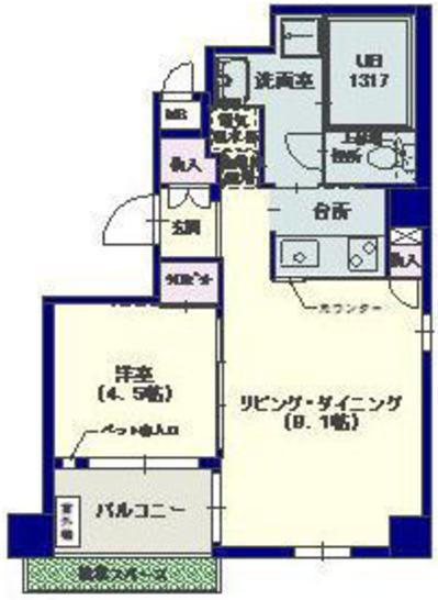 Bタイプ間取図